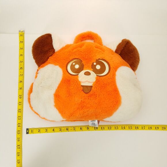 Disney Pixar Turning Red Mei Panda Plush Carry Handle Bag Embroidered Face - Picture 8 of 8